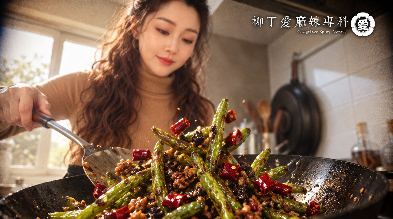 乾煸四季豆怎麼做?不用油炸也能煸到皺皮的方法,與芽菜、乾辣椒的份量