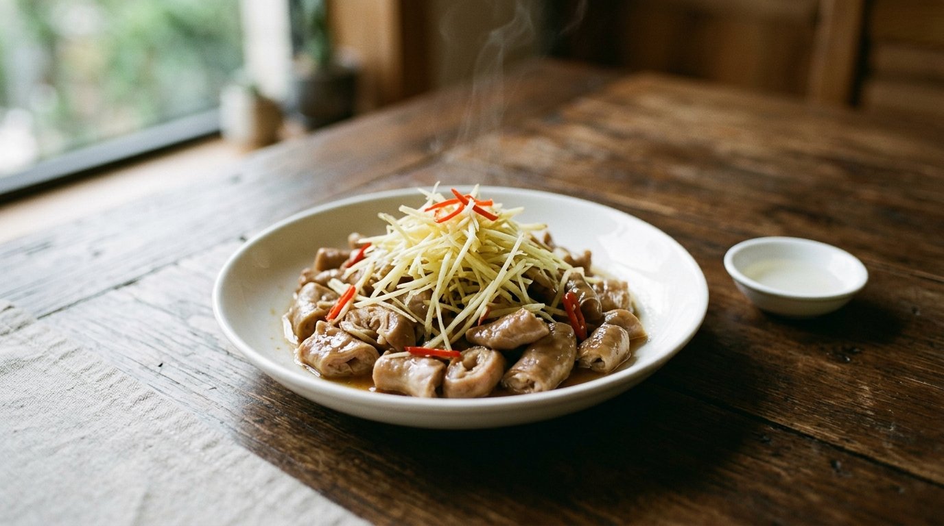 薑絲大腸——客家山歌裡,那個懷孕的妻子想吃的菜