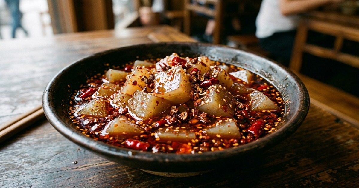 蒟蒻在川菜裡的用法——零卡食材如何搭配麻辣