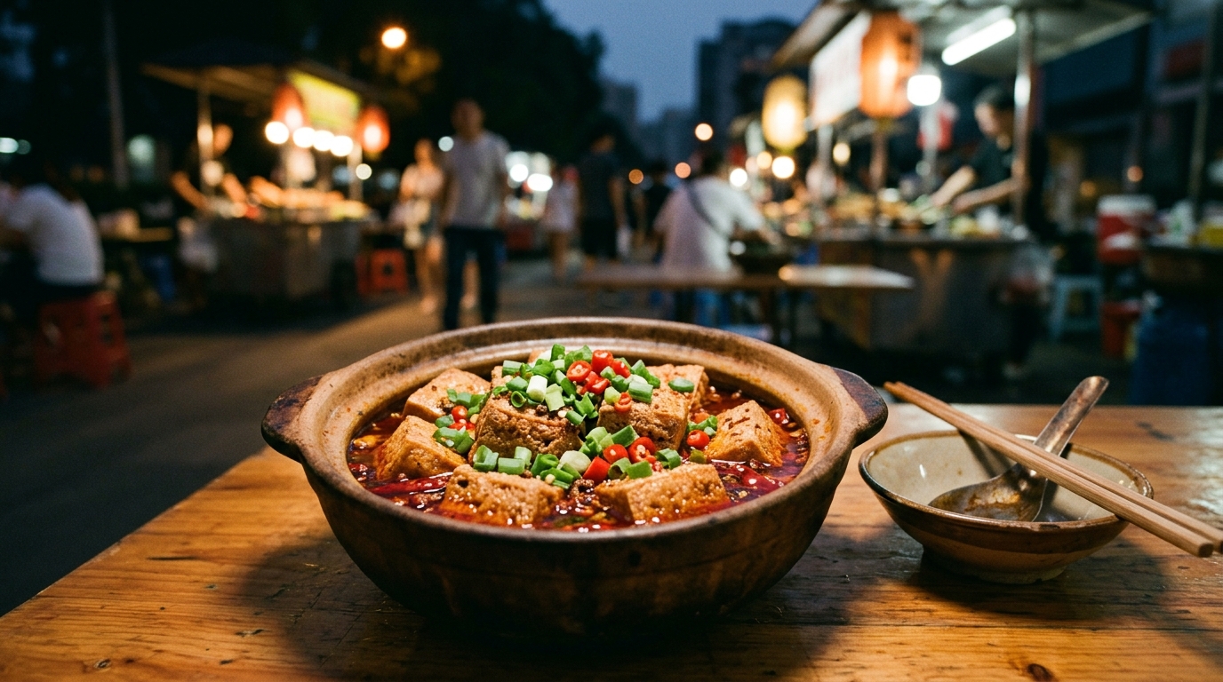 麻辣臭豆腐——台灣夜市的靈魂,加了花椒和辣椒之後完全不一樣