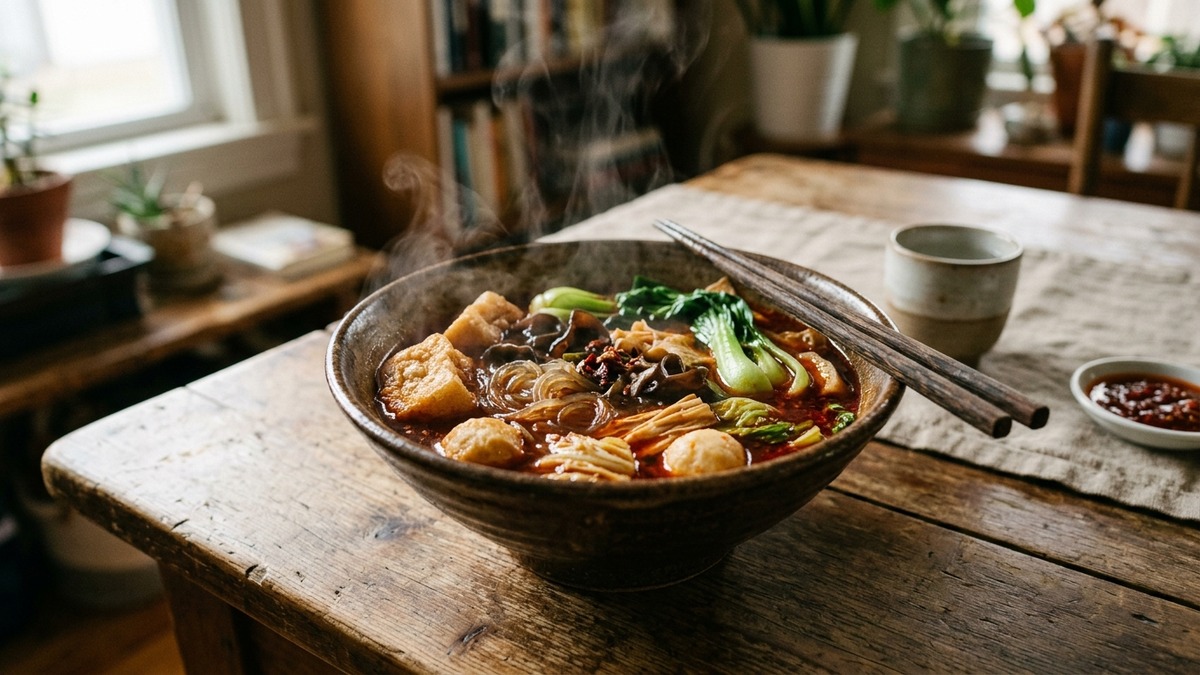 麻辣燙一鍋煮——底料配川粉、腐竹、各式食材的家庭版