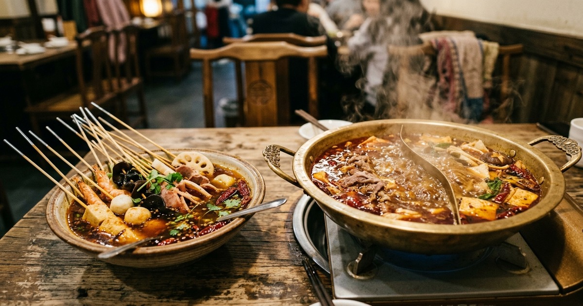 麻辣燙和麻辣火鍋的差別——湯底、食材、吃法全面比較