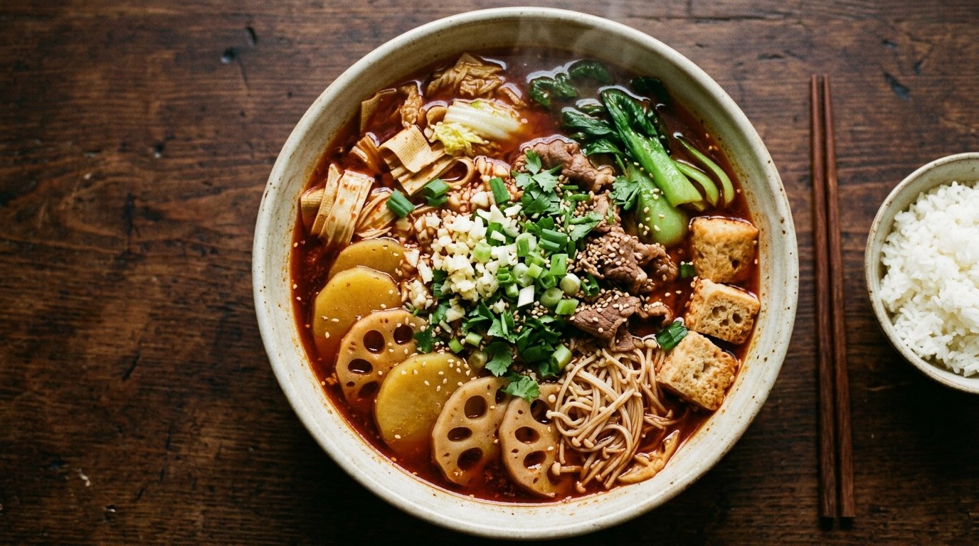冒菜和麻辣燙差在哪?湯底、吃法不同,在家怎麼煮一鍋冒菜