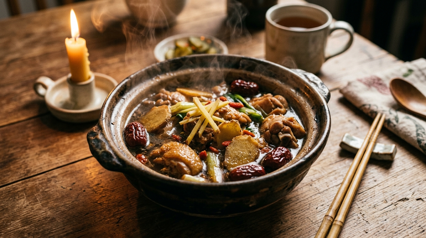 麻油雞的溫度哲學——薑、麻油、米酒,順序錯了味道就差了