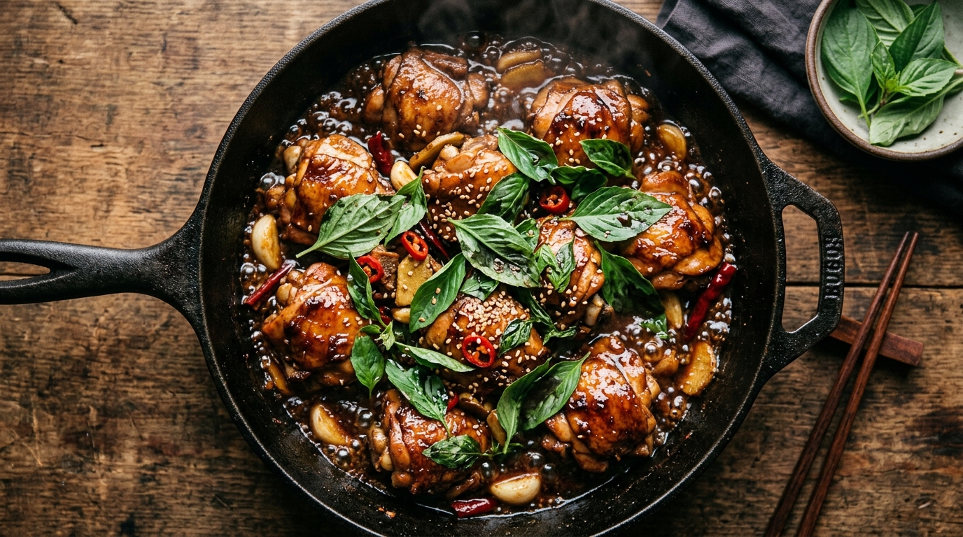三杯雞的靈魂不只是九層塔——香料讓這道菜立體起來