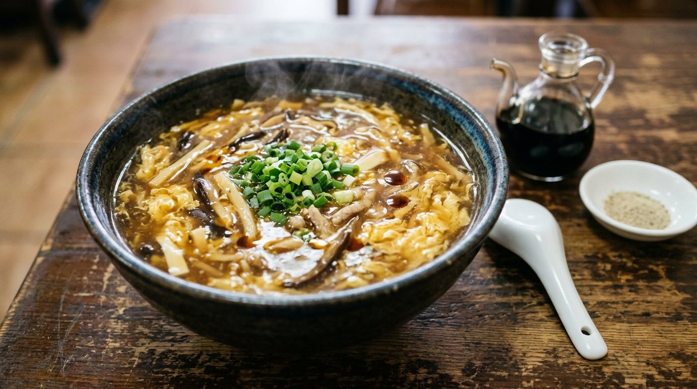 酸辣湯怎麼做?白胡椒和醋的比例,與勾芡不結塊的做法